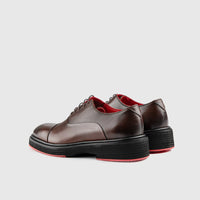 Chunky Sole Dress Oxfords Brown 0238 Oxfords | familyshoecentre