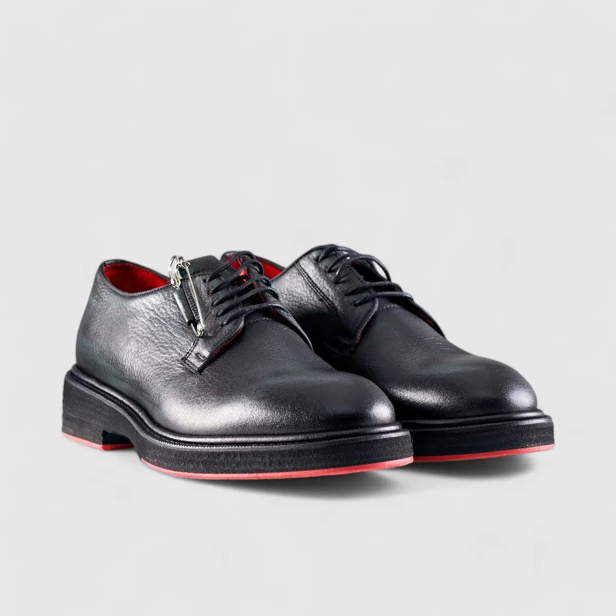 Formales Men's Chunky Sole Dress Oxfords Olive Floater 0218 FC32 Oxfords | familyshoecentre