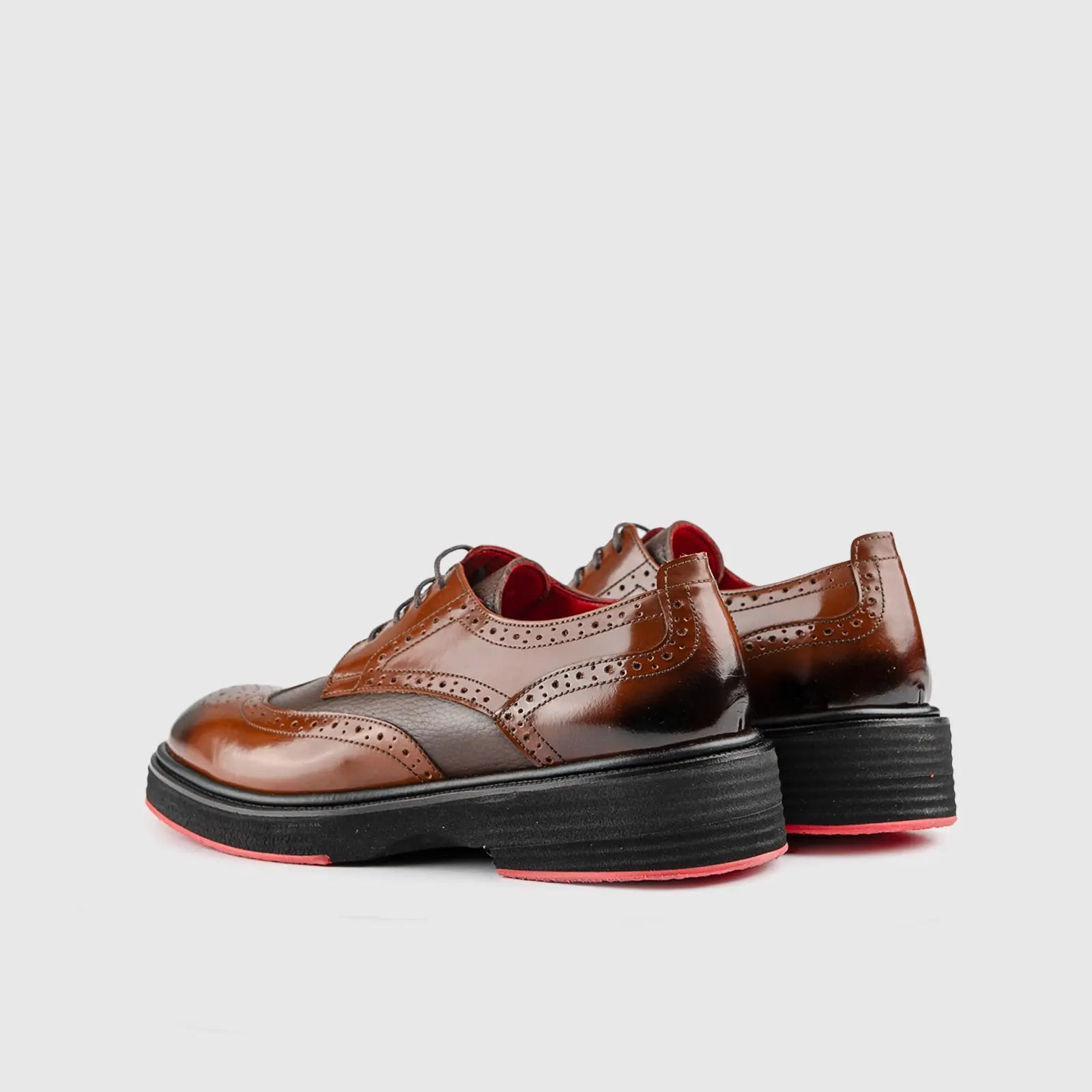 Chunky Sole Dress Oxfords Tan 4116 Oxfords | familyshoecentre