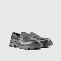 Chunky Sole Loafers Black 1804 Loafers | familyshoecentre