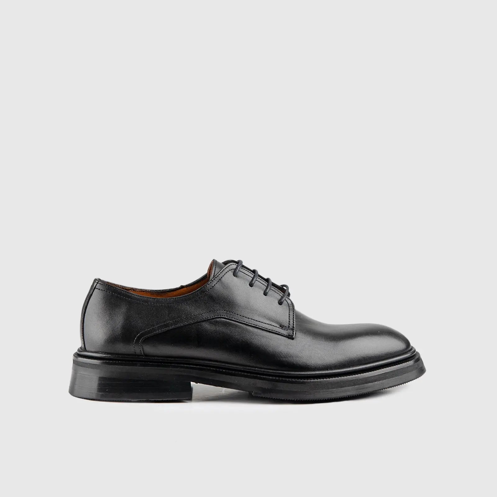 Chunky Sole Oxfords Black 0487 Oxfords | familyshoecentre