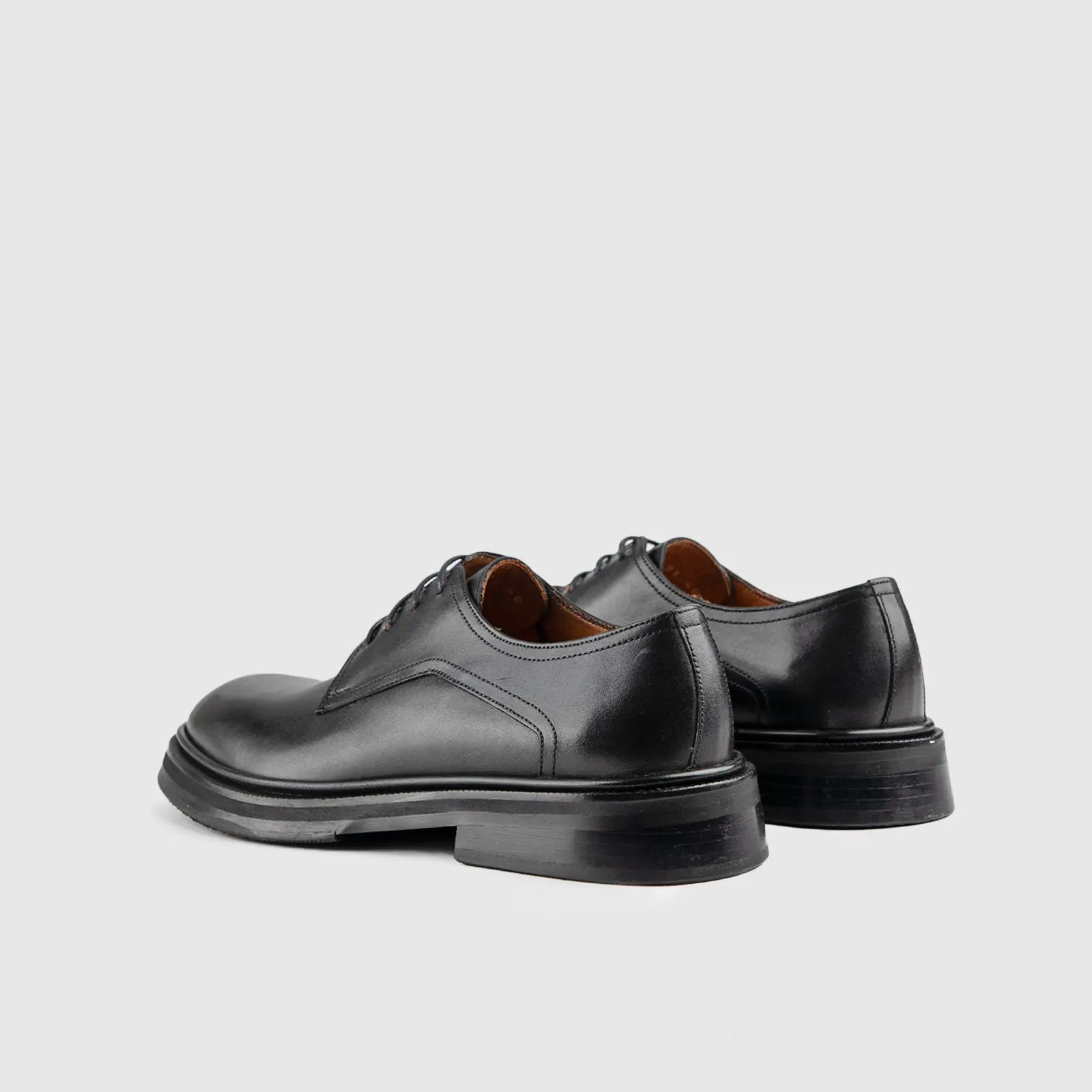 Chunky Sole Oxfords Black 0487 Oxfords | familyshoecentre
