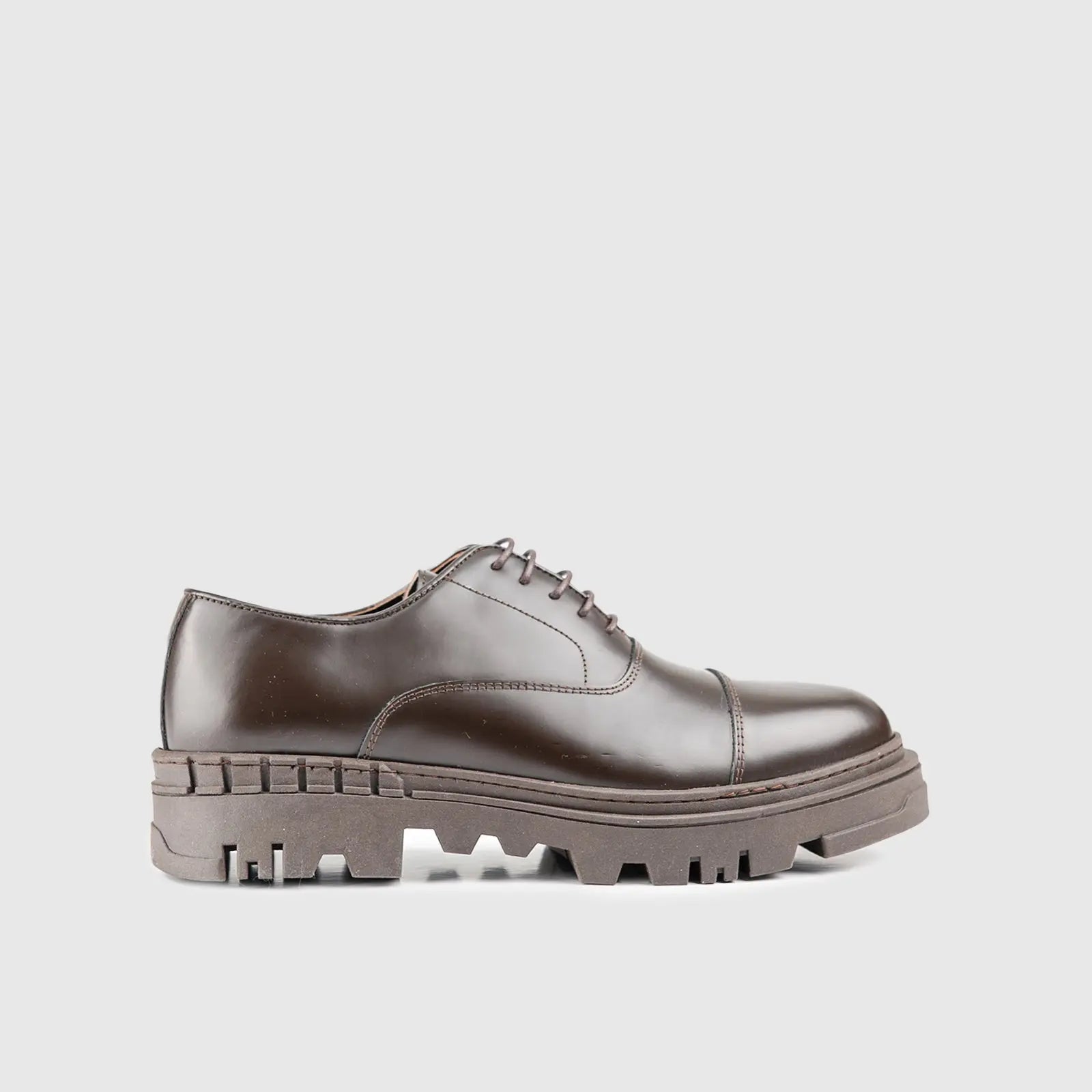 Chunky Sole Oxfords Brown 3308 Oxfords | familyshoecentre