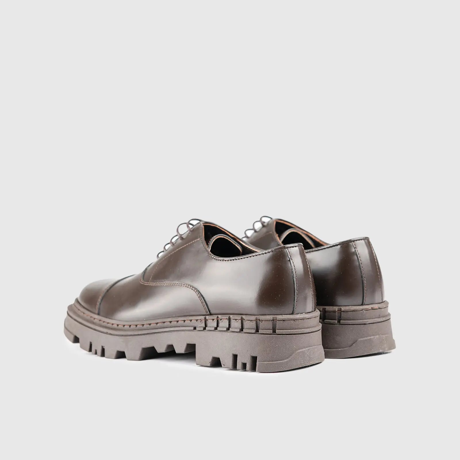 Chunky Sole Oxfords Brown 3308 Oxfords | familyshoecentre