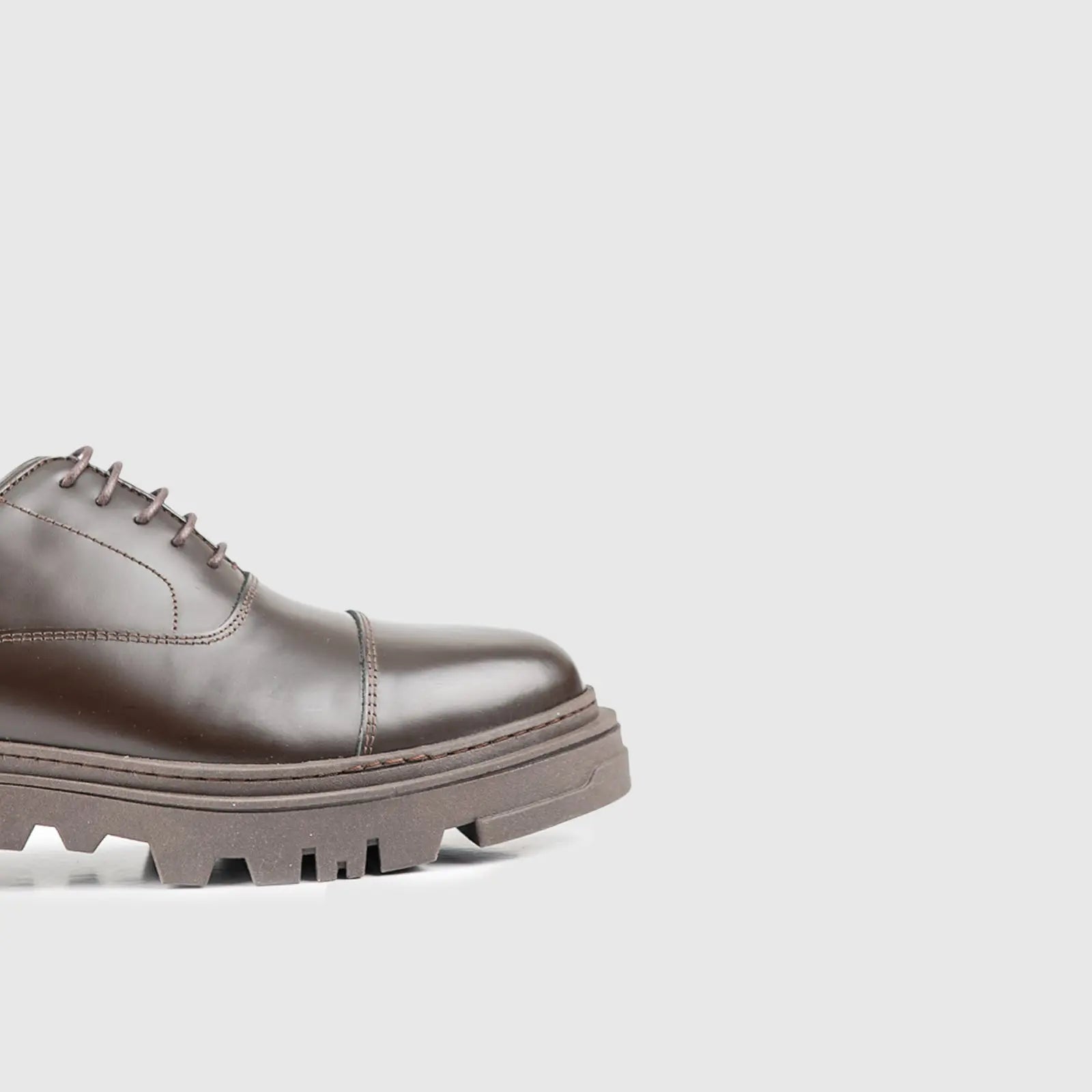 Chunky Sole Oxfords Brown 3308 Oxfords | familyshoecentre