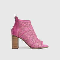 Comfort Block Heel Sandal Pink 8330 Heels | familyshoecentre