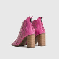 Comfort Block Heel Sandal Pink 8330 Heels | familyshoecentre
