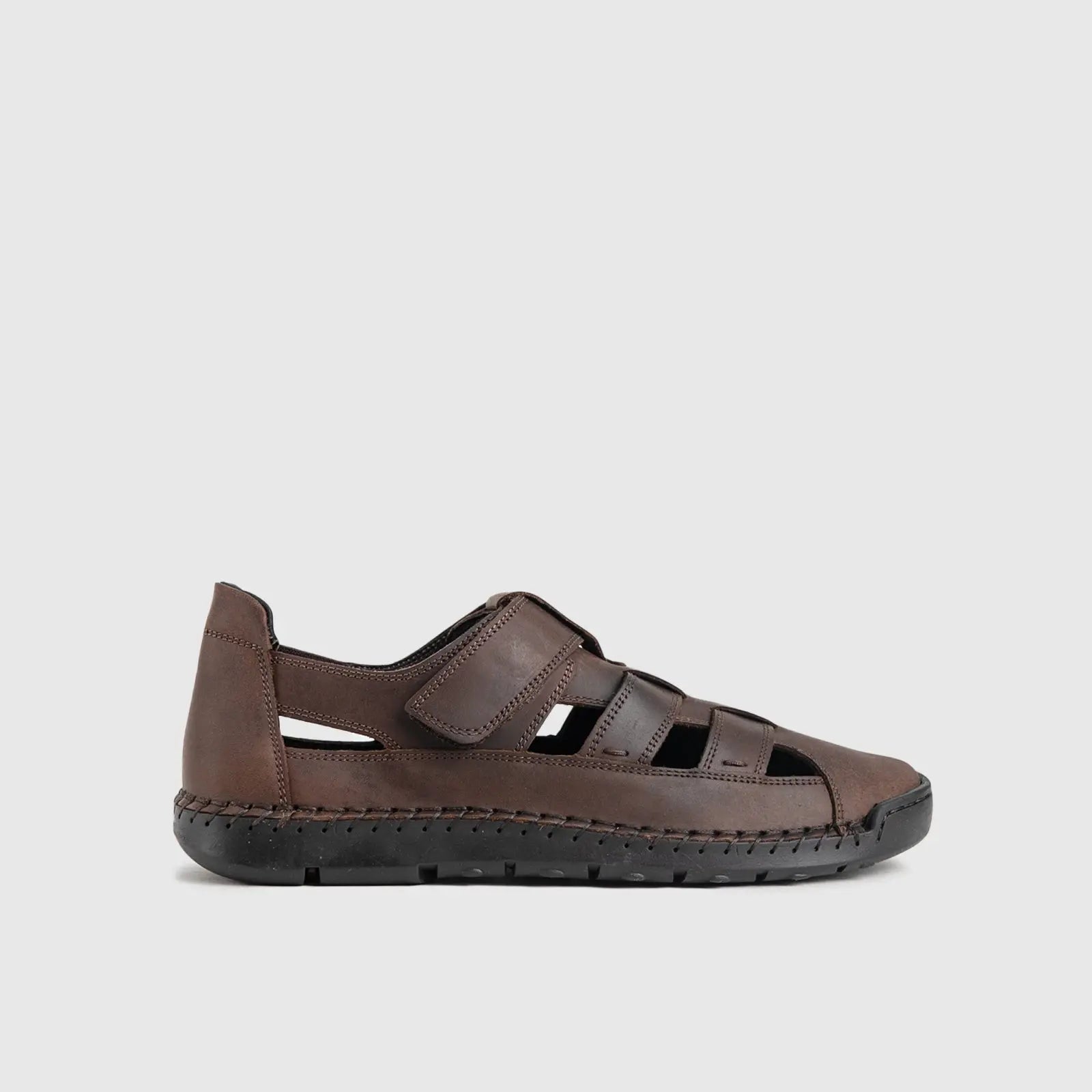 Comfort Sandals 737313 Brown Slip-ons | familyshoecentre