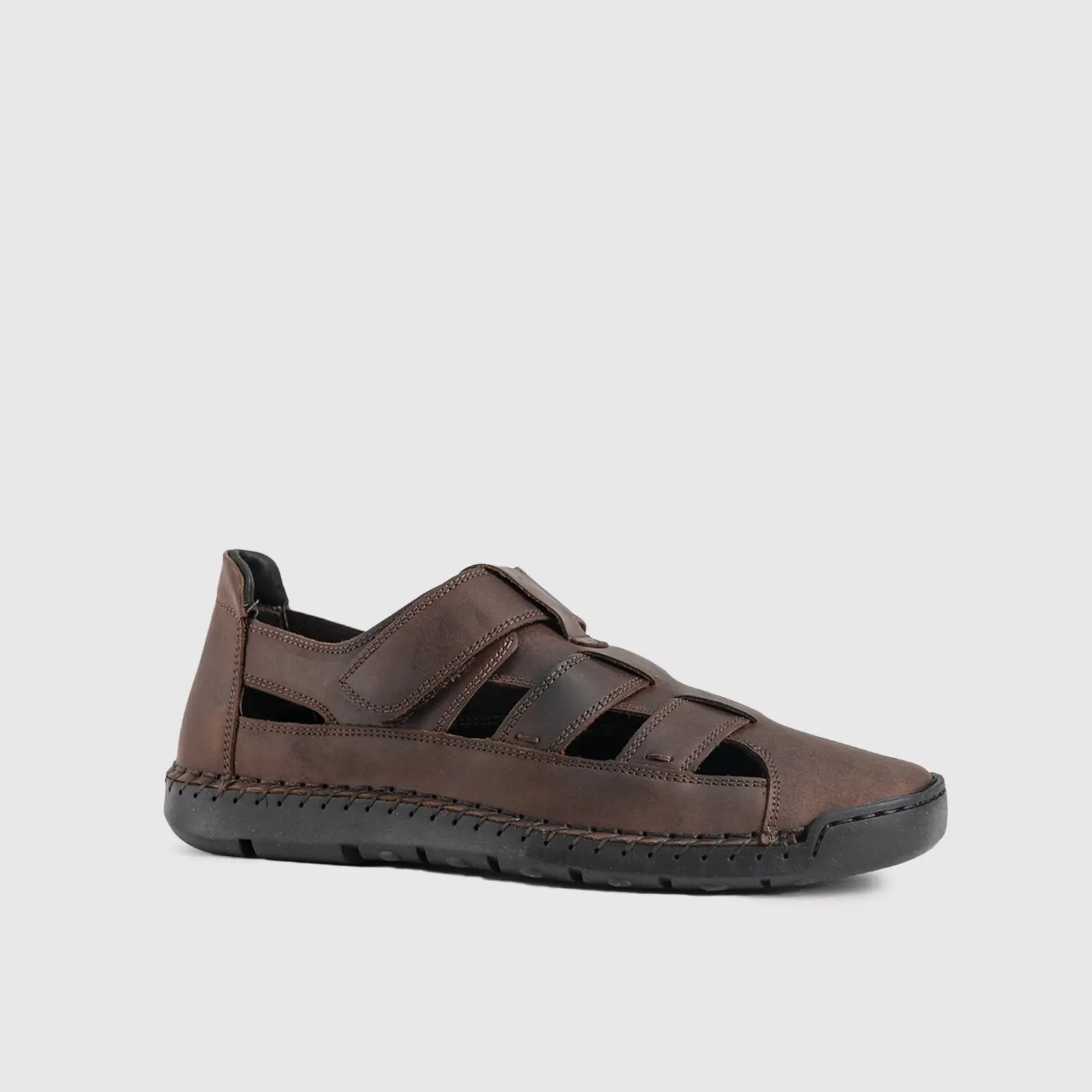 Comfort Sandals 737313 Brown Slip-ons | familyshoecentre
