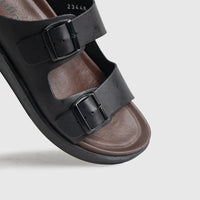 Comfort Sandals Black 23448 Sandals | familyshoecentre