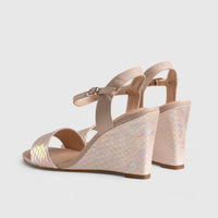 Comfort Wedge Sandal Light Pink 10871 Wedges | familyshoecentre