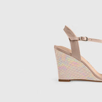 Comfort Wedge Sandal Light Pink 10871 Wedges | familyshoecentre