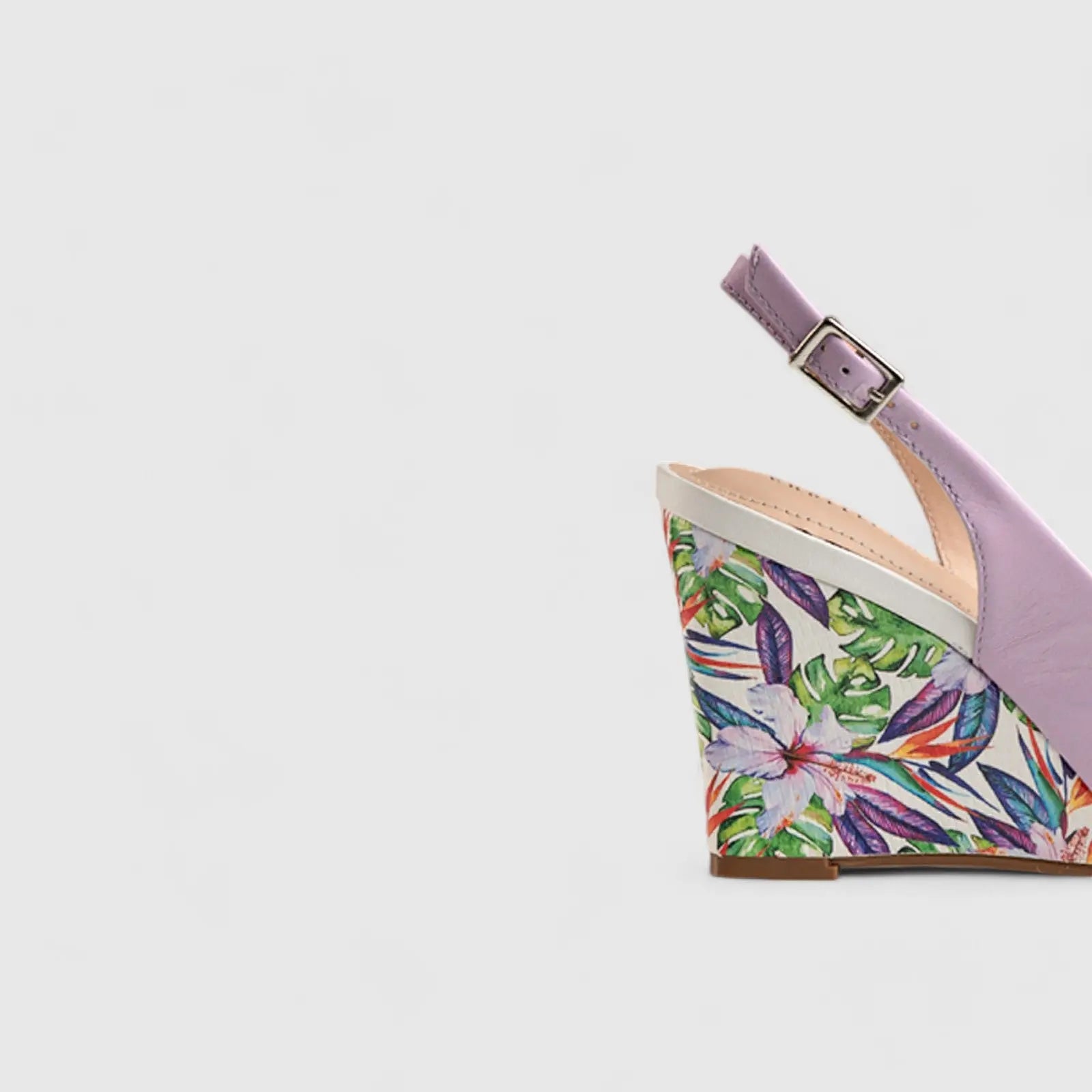 Comfort Wedge Sandal Purple 11232 Wedges | familyshoecentre