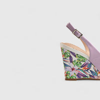 Comfort Wedge Sandal Purple 11232 Wedges | familyshoecentre
