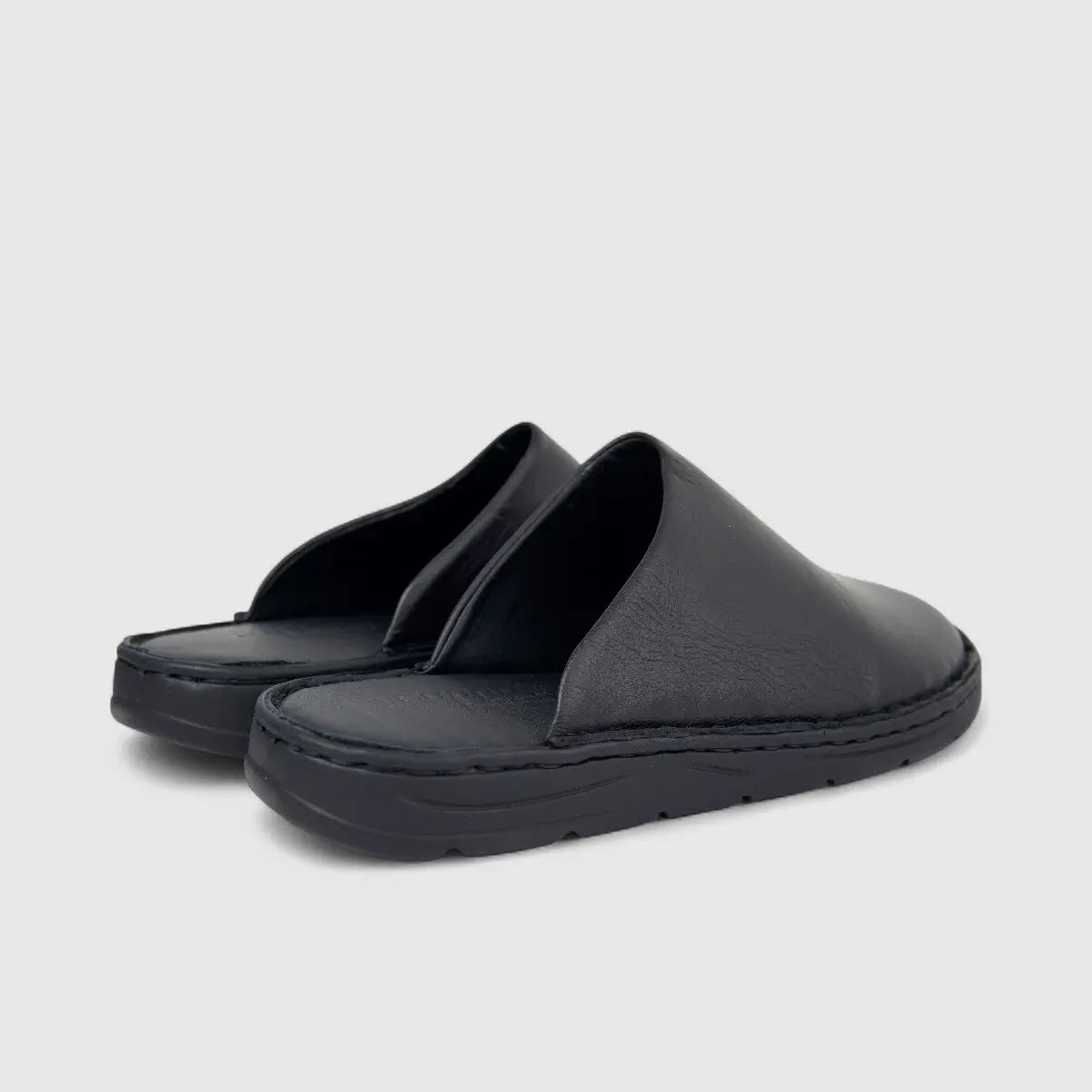 Coppo Milano Men's Leather Comfort Clog 1925 Black CM1