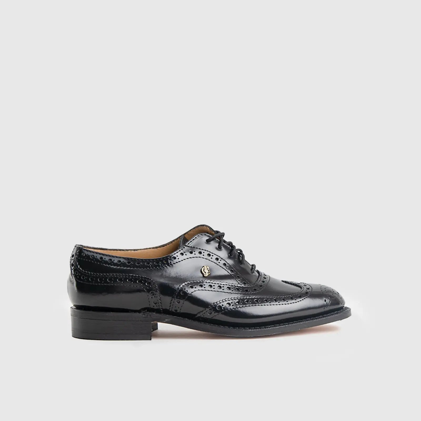 Crockett and Jones - 12341 Black Leather Oxfords | familyshoecentre