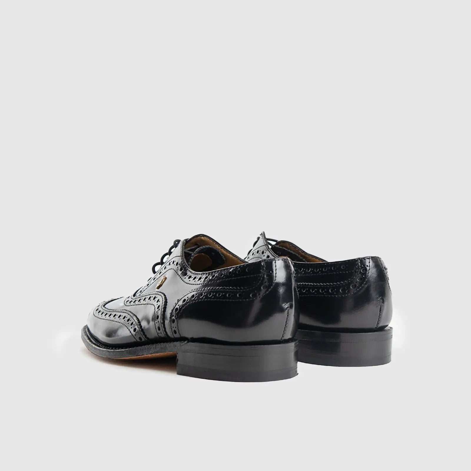 Crockett and Jones - 12341 Black Leather Oxfords | familyshoecentre