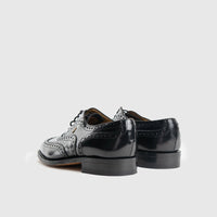 Crockett and Jones - 12341 Black Leather Oxfords | familyshoecentre