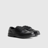 Curtis Kids Lace Up School Shoe Black school shoes | familyshoecentre