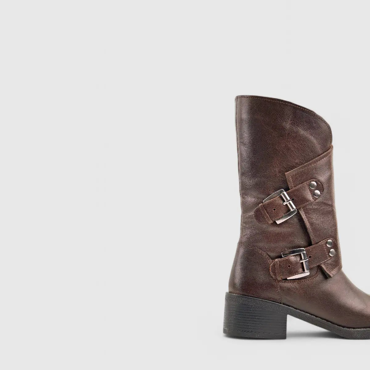 Sofia Mare Leather Boot Brown 11782 Boots | familyshoecentre