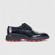 Formales Men's Leather Chunky Sole Lace Up 0495 Black FC114