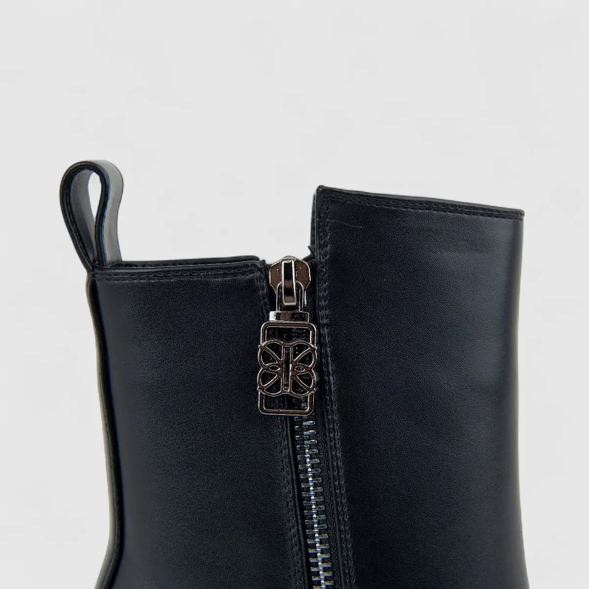 Bulbul Ladies Block Heel Ankle Boot Black CAR26-3