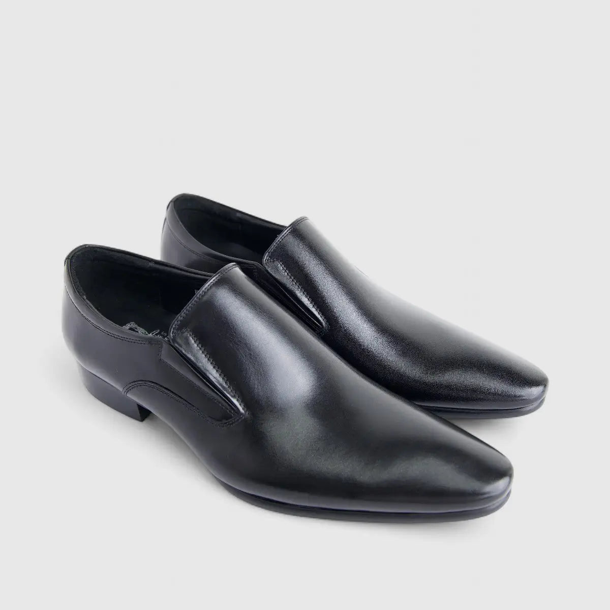Formales Men's Leather Slip On AE503-8 Black EL126
