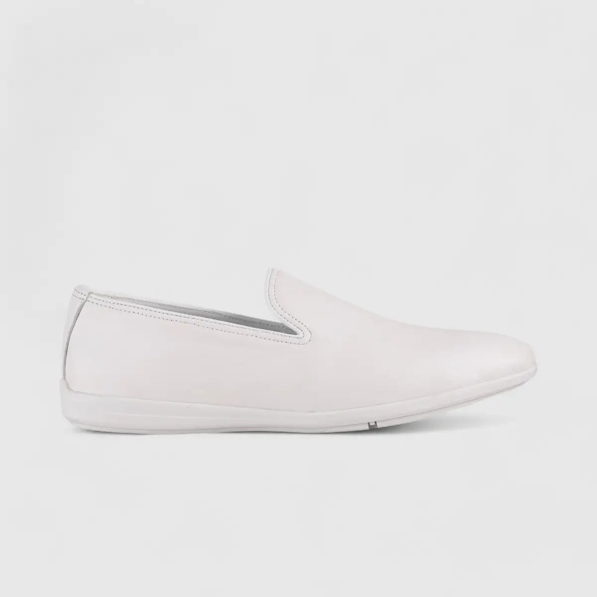 Formales Leather Loafers White 2142A-3 Loafers | familyshoecentre
