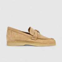 Bulletti Ladies Suede Loafer W2406080 Khakhi BL4 Loafers | familyshoecentre