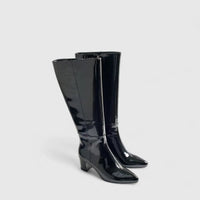 Bulbul Leather Long Boot Black LAR6011 Boots | familyshoecentre