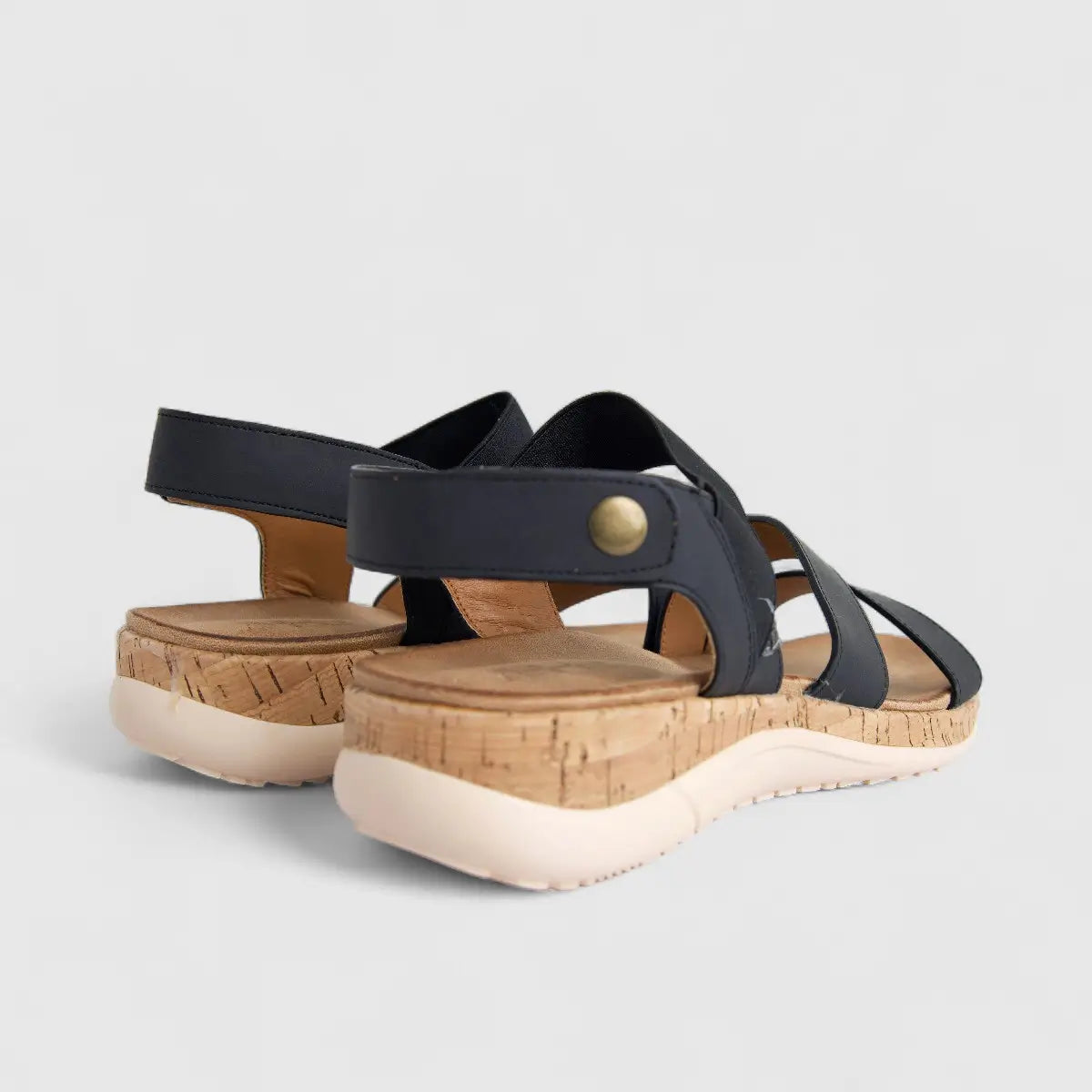 Bulbul Ladies Comfort Sandal Black HAR072