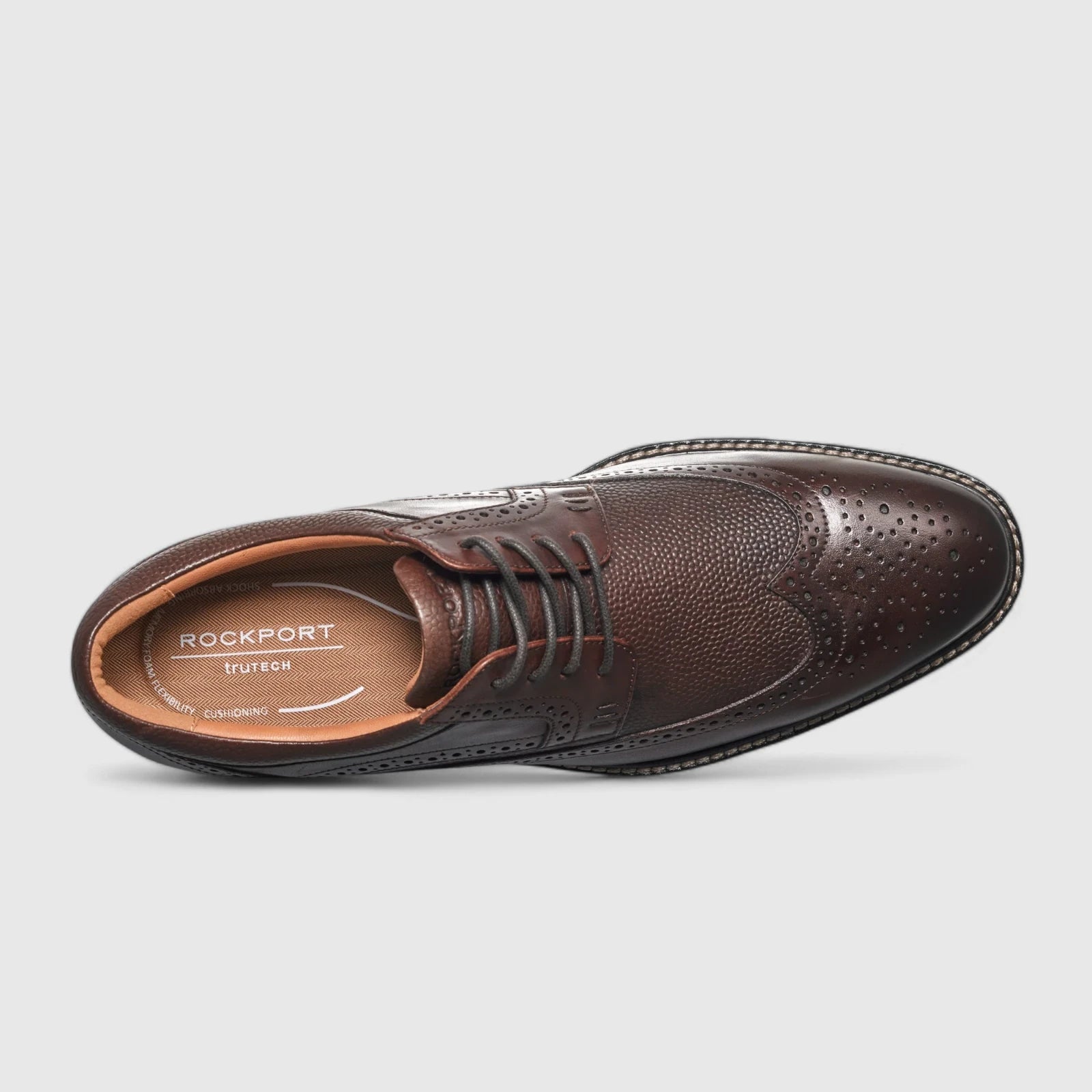 Rockport Fallo Lace Up Comfort Shoe Brown Oxfords | familyshoecentre