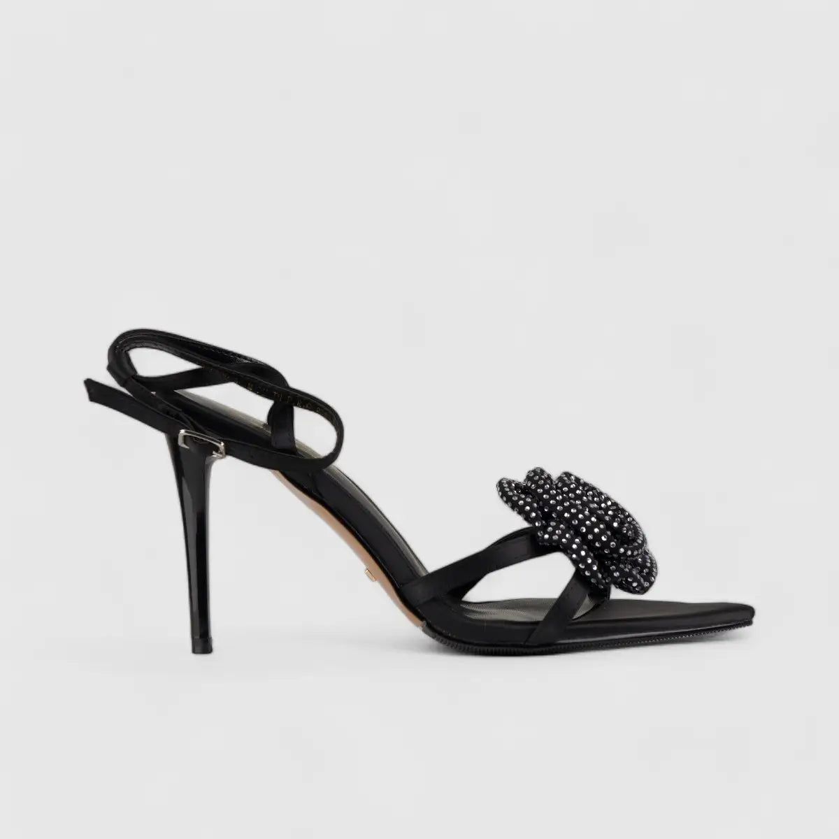 Bulbul Stiletto Heel Sandal Black CAR5030 Heels | familyshoecentre