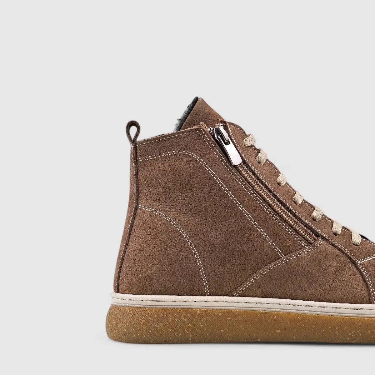Dimato Leather Casual Boot Olive 003.1211 Boots | familyshoecentre