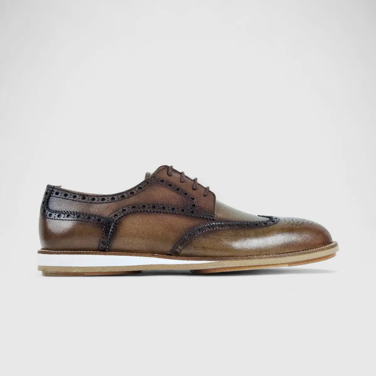 Bulletti Leather Brouge Oxfords Walnut 24-434 BC1