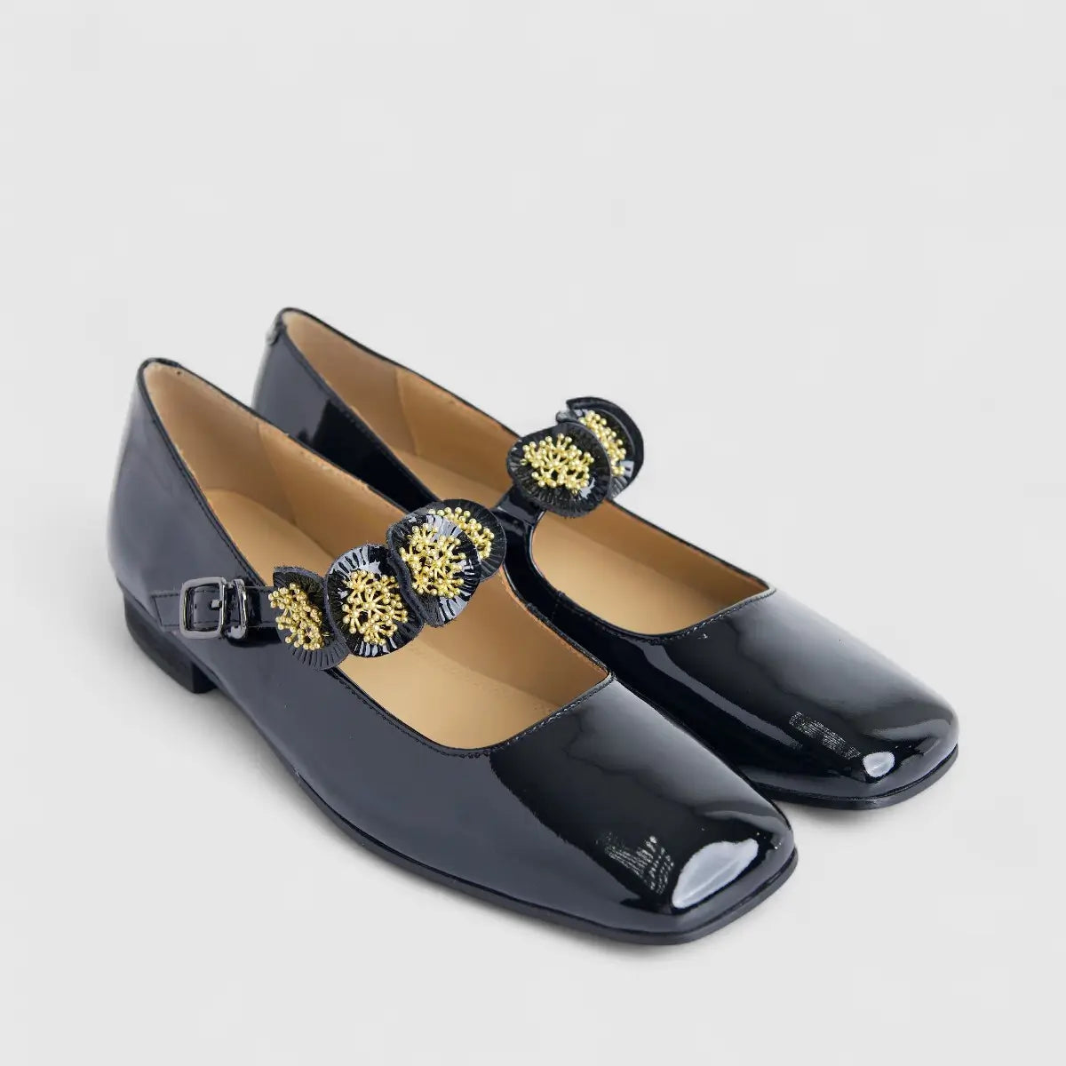 Morbido Ladies Leather Pump Black PON007