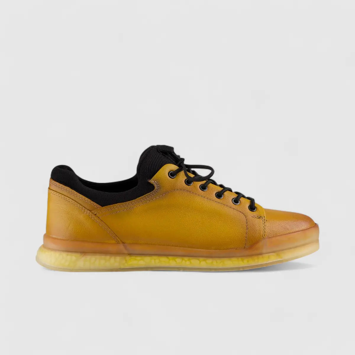 Bulletti Lace Up Sneaker Yellow 17374 Sneakers | familyshoecentre