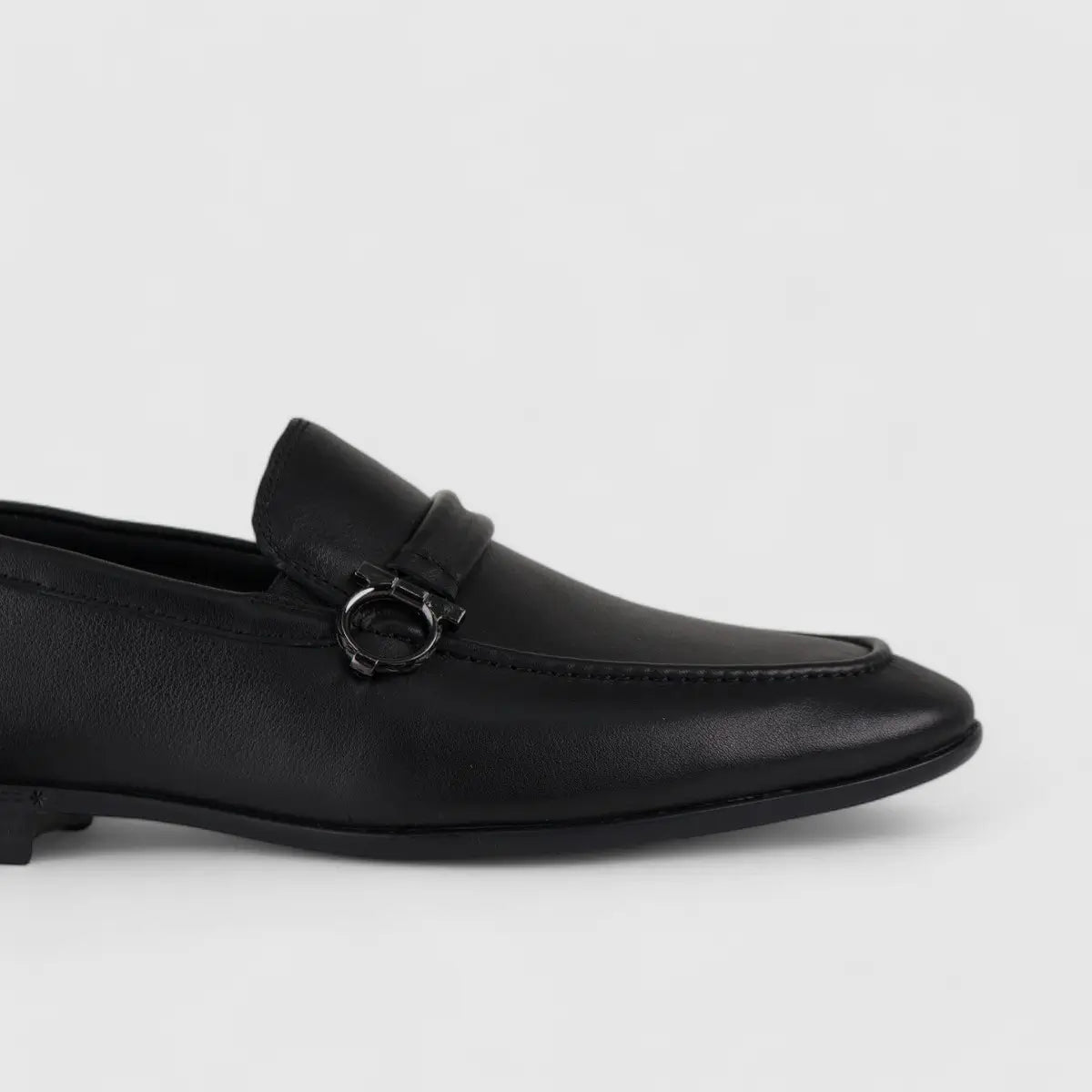 Formales Leather Loafers Black 678A-53 Loafers | familyshoecentre