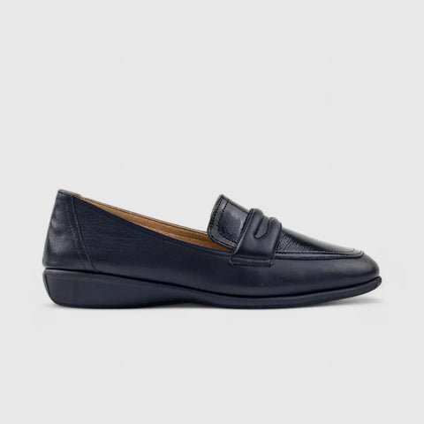 Dimato Leather Comfort Wedge Black 056.2224 Wedges | familyshoecentre