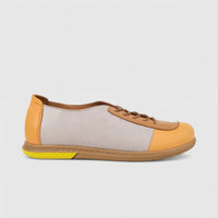 Dimato Ladies Leather Comfort Lace Up 093.9102 Orange/Stone DS239