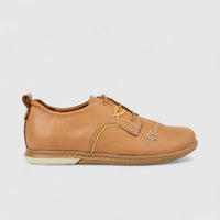 Dimato Ladies Leather Comfort Lace Up 093.9103 Tan DS238