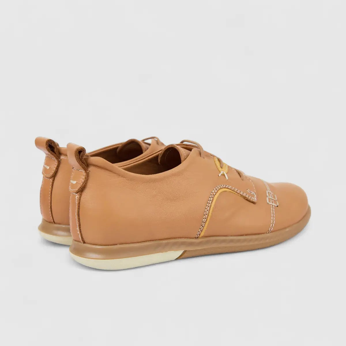 Dimato Ladies Leather Comfort Lace Up 093.9103 Tan DS238