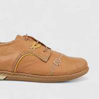 Dimato Ladies Leather Comfort Lace Up 093.9103 Tan DS238
