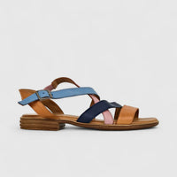 Dimato Ladies Leather Comfort Sandal 002.7029-1 Multi DS234