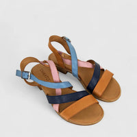 Dimato Ladies Leather Comfort Sandal 002.7029-1 Multi DS234