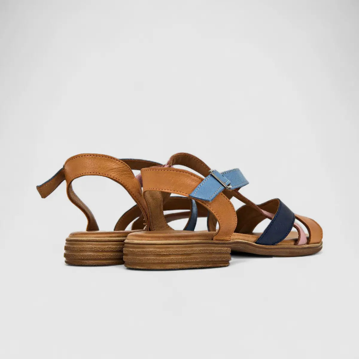 Dimato Ladies Leather Comfort Sandal 002.7029-1 Multi DS234