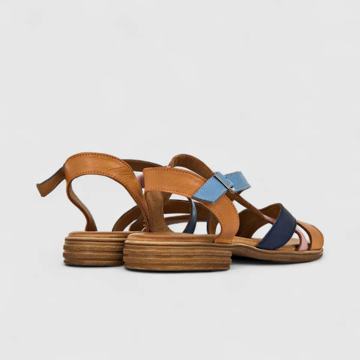 Dimato Ladies Leather Comfort Sandal 002.7029-1 Multi DS234