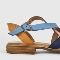Dimato Ladies Leather Comfort Sandal 002.7029-1 Multi DS234