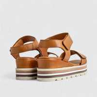 Dimato Ladies Leather Comfort Sandal 002.8451 Tan DS228