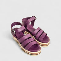 Dimato Ladies Leather Comfort Sandal 002.8454 Purple DS229